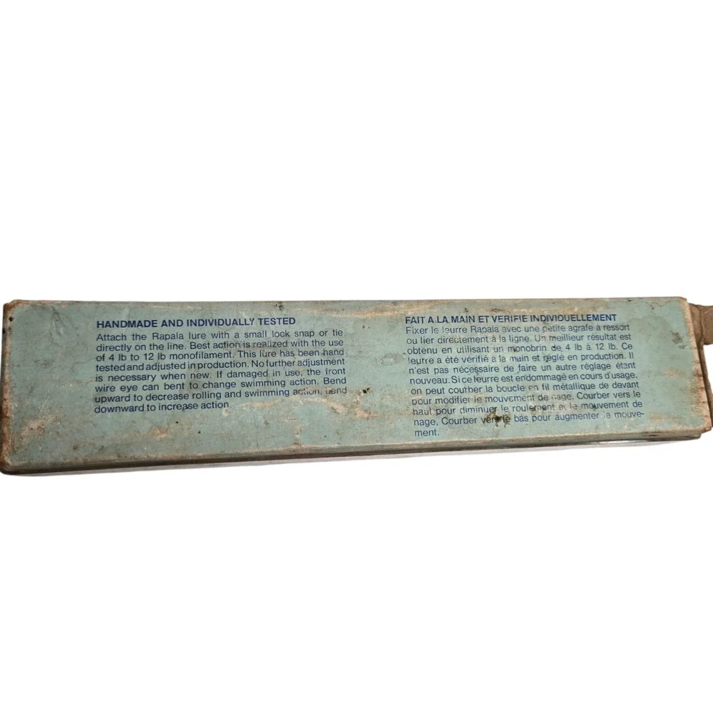 Vintage RAPALA Original Floating F-18 Fishing Lure in Blue